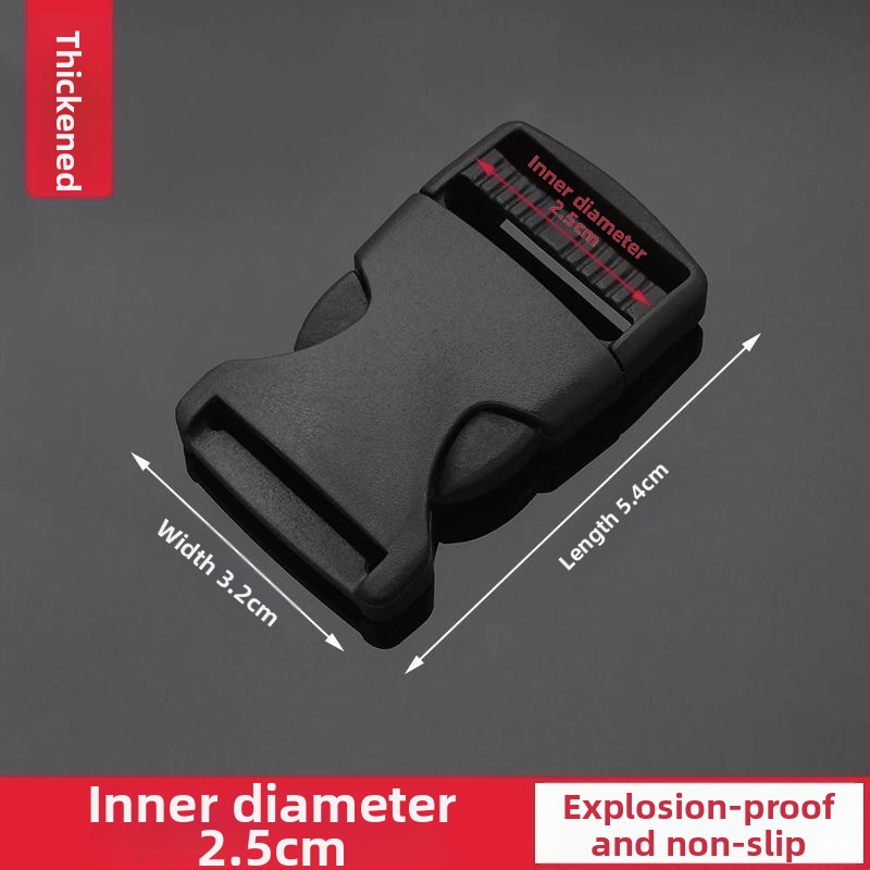 Bieza plastmasas sprādze mugursomām un somām — regulējama, pilsētas stila, bagāžas piederums (Zīmols: Friendly, Materiāls: Plastmasa, Izlaidums: 2025. gada pavasaris)