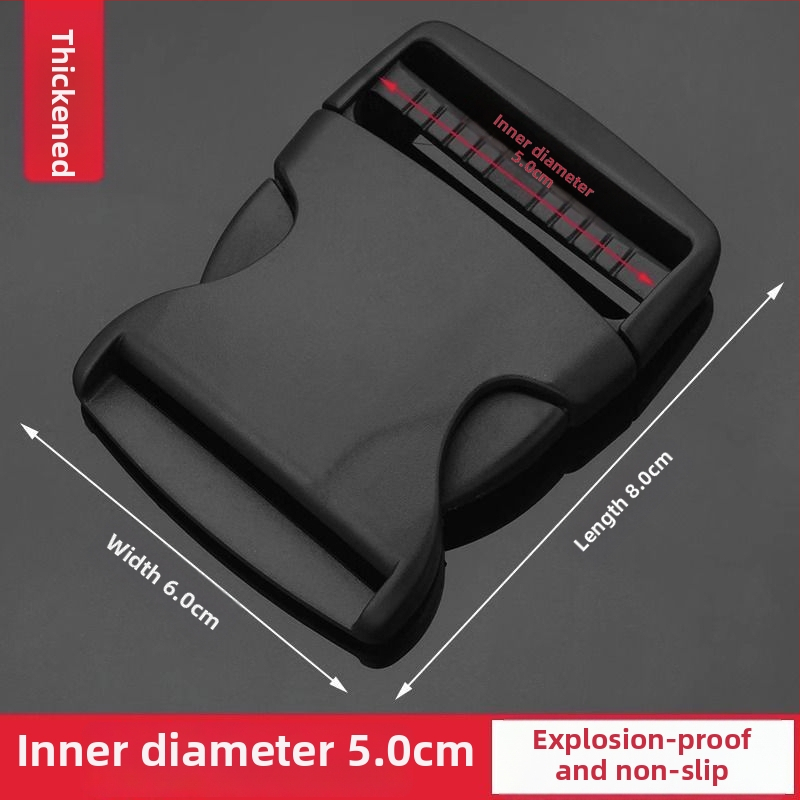 Bieza plastmasas sprādze mugursomām un somām — regulējama, pilsētas stila, bagāžas piederums (Zīmols: Friendly, Materiāls: Plastmasa, Izlaidums: 2025. gada pavasaris)