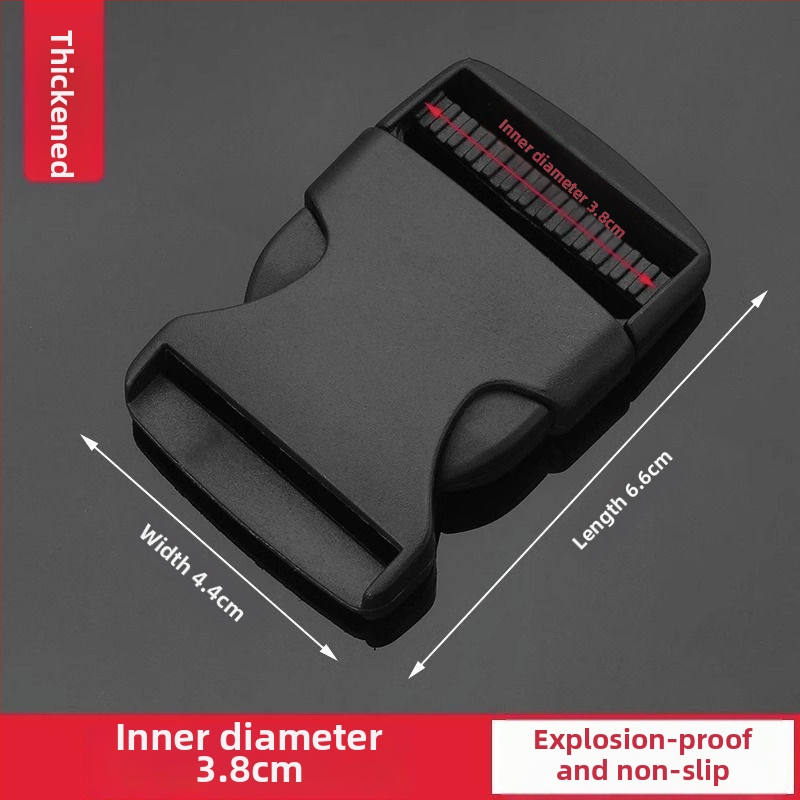 Bieza plastmasas sprādze mugursomām un somām — regulējama, pilsētas stila, bagāžas piederums (Zīmols: Friendly, Materiāls: Plastmasa, Izlaidums: 2025. gada pavasaris)