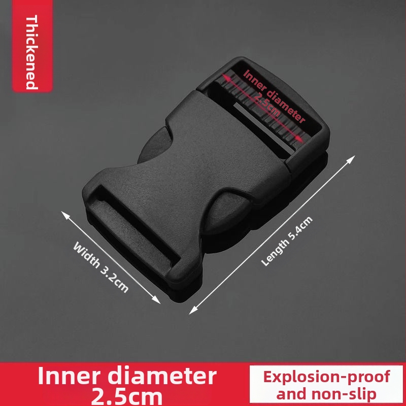 Bieza plastmasas sprādze mugursomām un somām — regulējama, pilsētas stila, bagāžas piederums (Zīmols: Friendly, Materiāls: Plastmasa, Izlaidums: 2025. gada pavasaris)