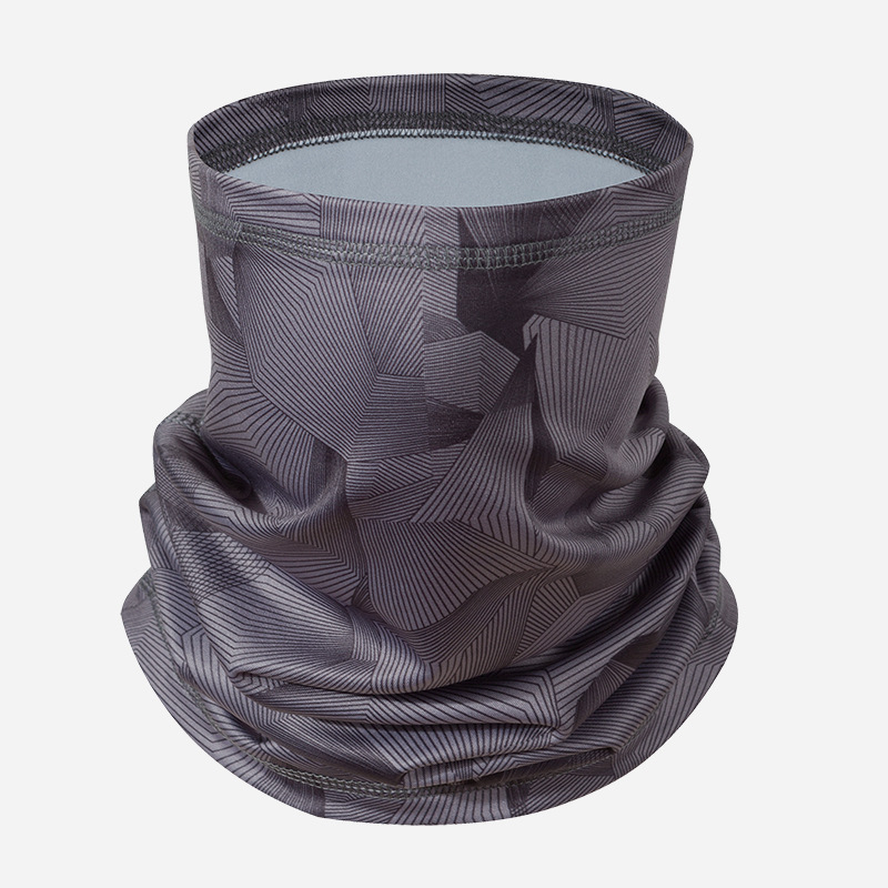 Flīsa ziemas galvas un kakla šalle – universāla pieaugušajiem, silta, elpojoša, ar drukātu logotipu, poliesteris