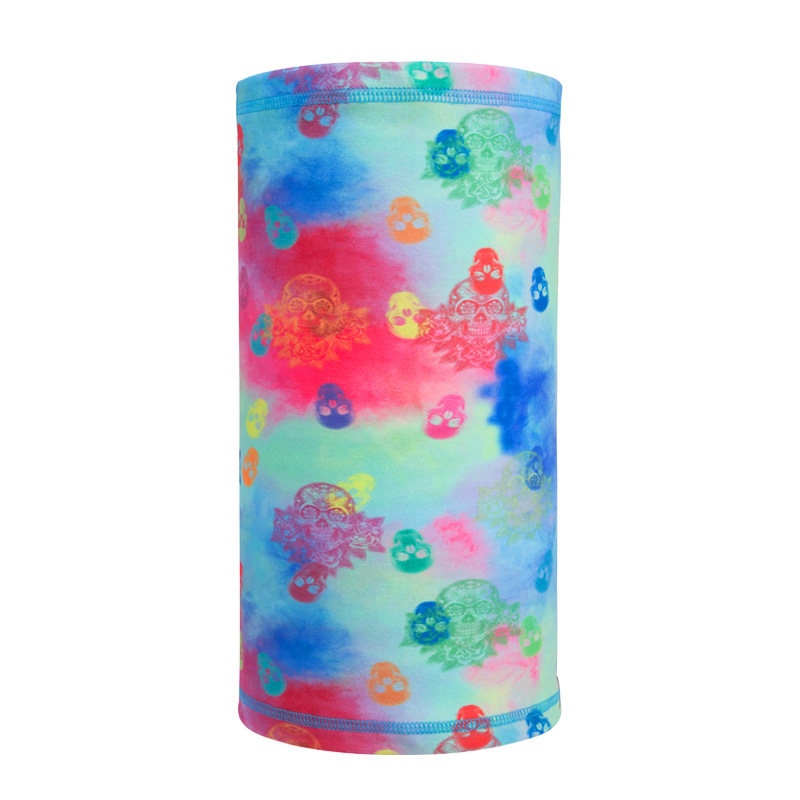 Flīsa ziemas galvas un kakla šalle – universāla pieaugušajiem, silta, elpojoša, ar drukātu logotipu, poliesteris