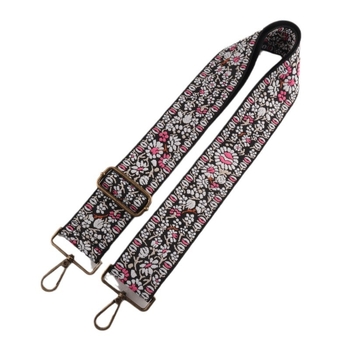 Curea de umăr jacquard cu model floral, poliester, extensie și reducere a încărcării, stil național nou