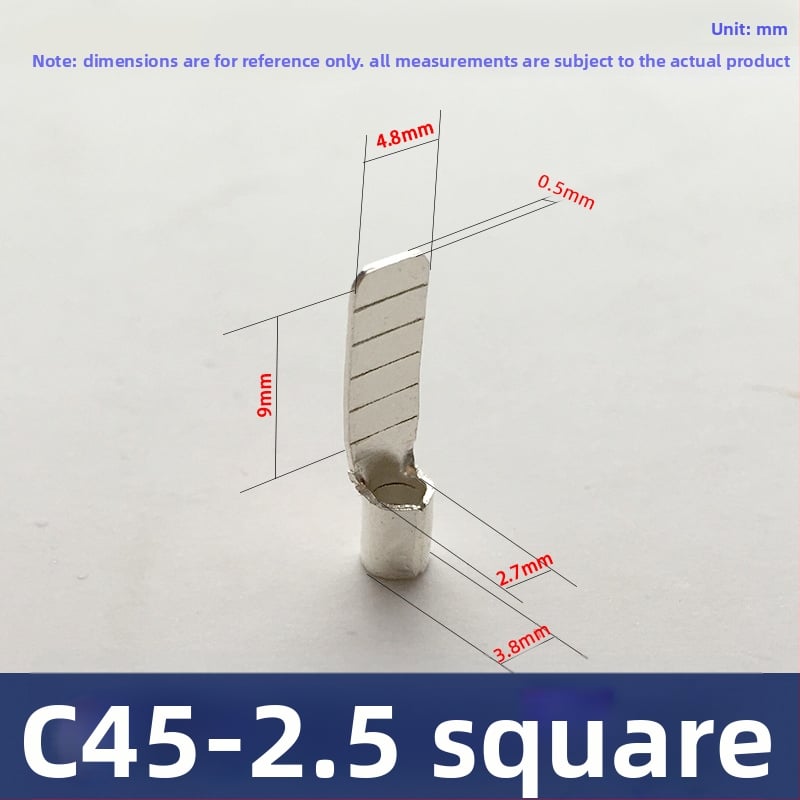 C45 gaisa slēdzis, vara-sudraba pārklājuma termināļa stieņi, auksti presētas daļas, vara knābji vadām 2.5/4/6 mm²
