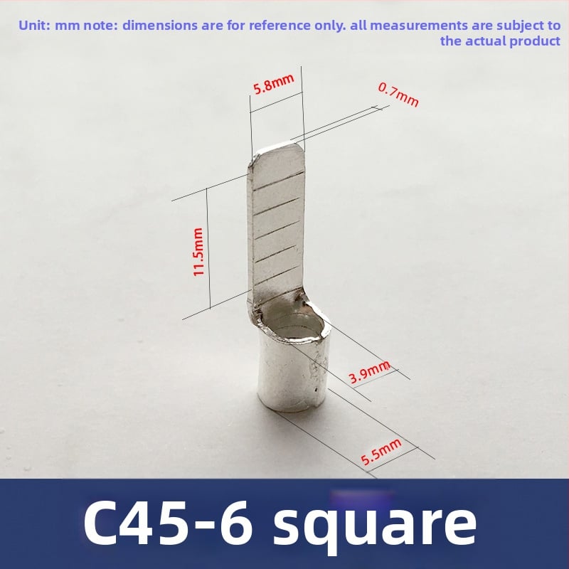 C45 gaisa slēdzis, vara-sudraba pārklājuma termināļa stieņi, auksti presētas daļas, vara knābji vadām 2.5/4/6 mm²