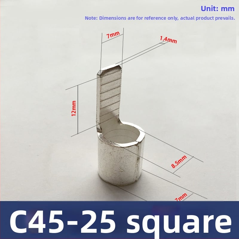 C45 gaisa slēdzis, vara-sudraba pārklājuma termināļa stieņi, auksti presētas daļas, vara knābji vadām 2.5/4/6 mm²