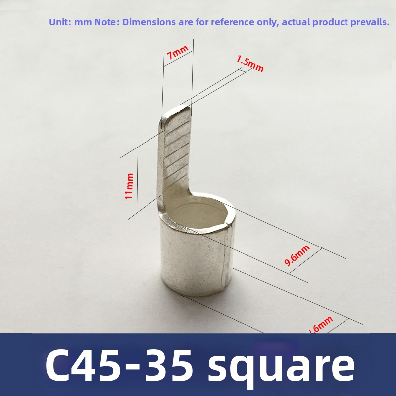 C45 gaisa slēdzis, vara-sudraba pārklājuma termināļa stieņi, auksti presētas daļas, vara knābji vadām 2.5/4/6 mm²