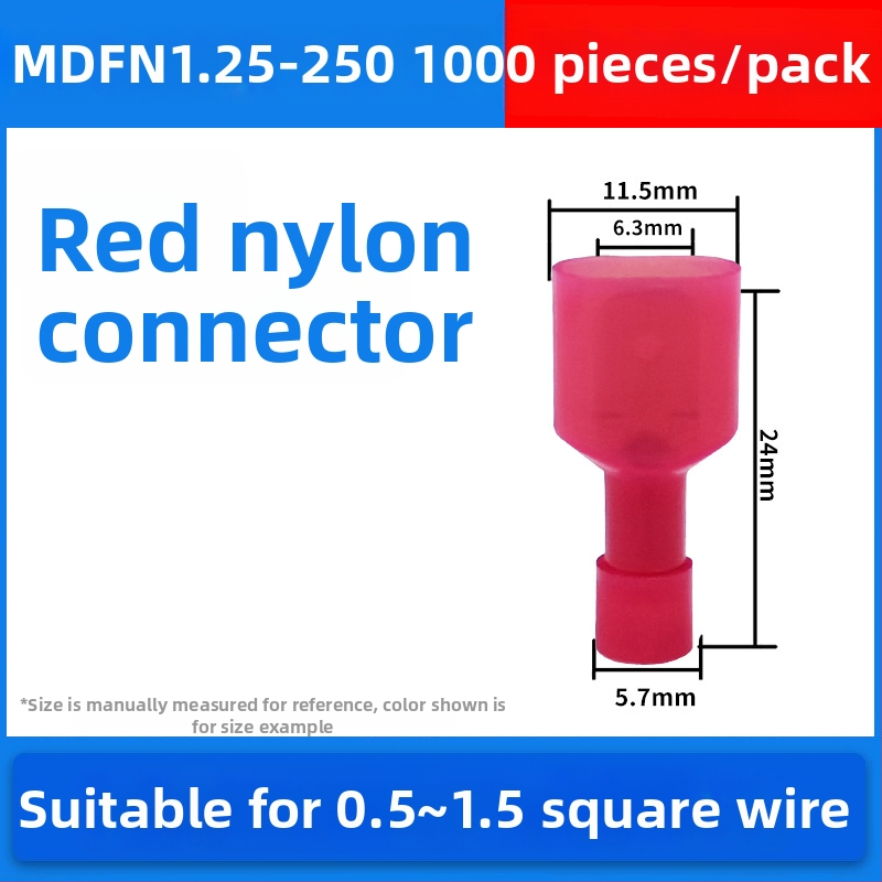 Atsperes kiirühendajad, meesso- ja naissoost, elektrijuhtmete jaoks, krimpimine, 0.5-6 mm², pakendivalikud: 100 või 200 tk