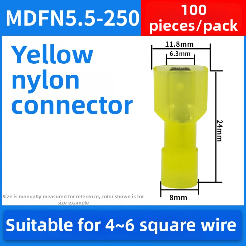 Atsperes kiirühendajad, meesso- ja naissoost, elektrijuhtmete jaoks, krimpimine, 0.5-6 mm², pakendivalikud: 100 või 200 tk