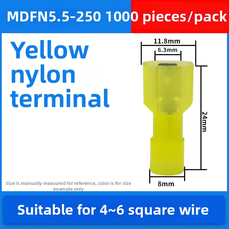 Atsperes kiirühendajad, meesso- ja naissoost, elektrijuhtmete jaoks, krimpimine, 0.5-6 mm², pakendivalikud: 100 või 200 tk