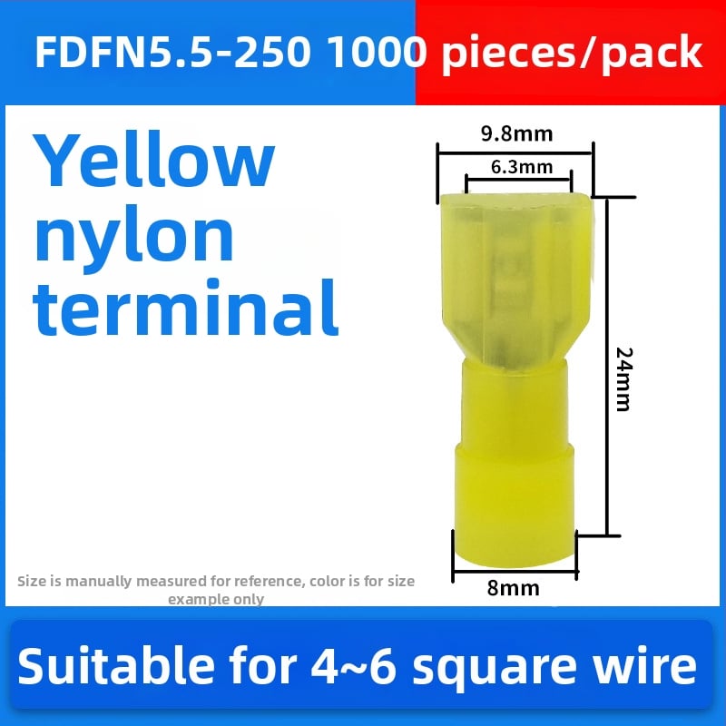 Atsperes kiirühendajad, meesso- ja naissoost, elektrijuhtmete jaoks, krimpimine, 0.5-6 mm², pakendivalikud: 100 või 200 tk