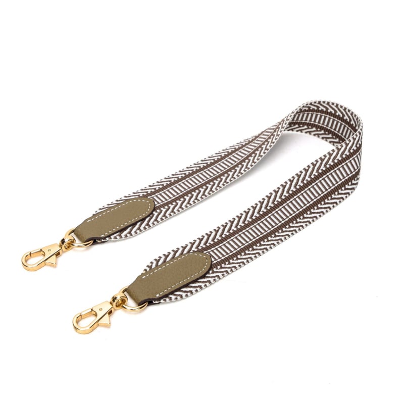 Remen za ramena za Hermès torbe — Meiyun koža od mikrovlaknastog vlakna, prugasti uzorak, otporan na habanje, lagan za nošenje, kompatibilan s Basket, Evelyn, Lindy, Togo (Proljeće 2025)