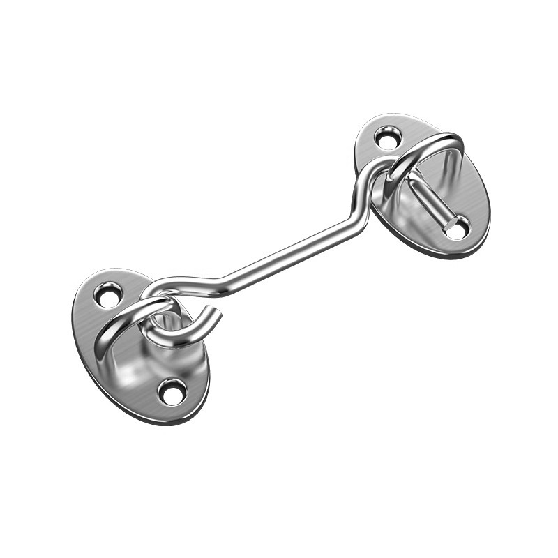 Slankiojančių durų spyna – be gręžimo, nerūdijantis plienas, šlifuotas paviršius, Tipo A spyna