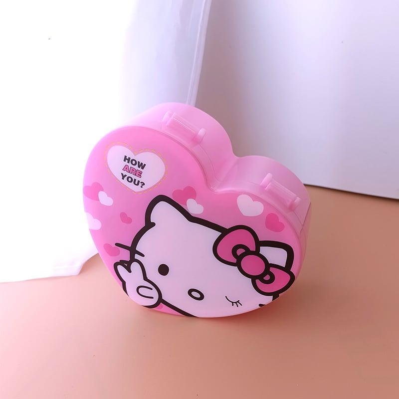 Makiažo ir papuošalų laikymo dėžutė ant stalo su dvigubu veidrodžiu ir širdies formos dizainu; Princesės serija; medžiagos: plastikas/resinai/geležis