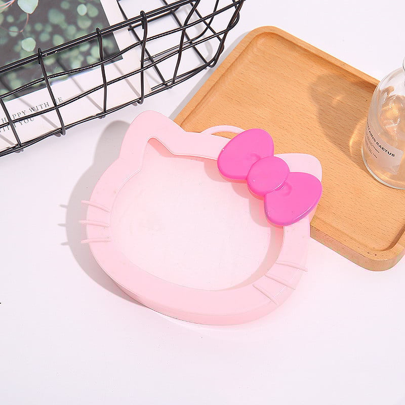 Makiažo ir papuošalų laikymo dėžutė ant stalo su dvigubu veidrodžiu ir širdies formos dizainu; Princesės serija; medžiagos: plastikas/resinai/geležis