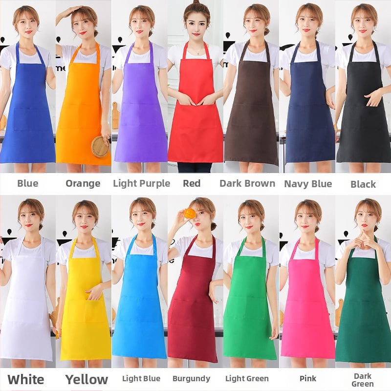 Priekšauts no auduma, bez piedurknēm, pret netīrumiem, ūdensnecaurlaidīgs un eļļas atgrūdošs, ar logotipa druku (bez piedurknēm; audums; pret netīrumiem; ūdensnecaurlaidīgs; logotipa druka)