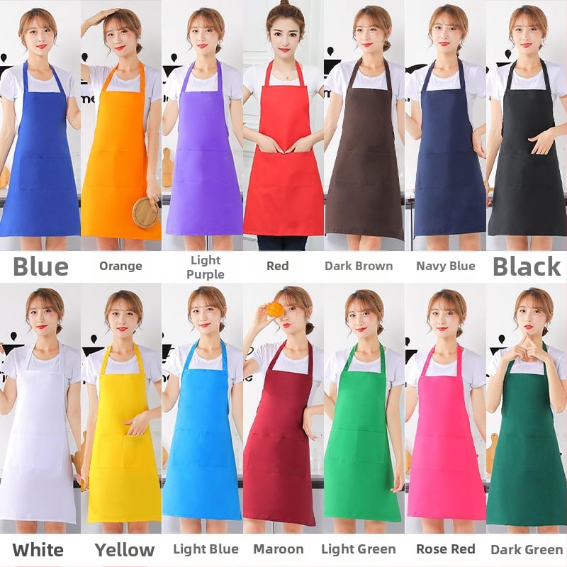 Priekšauts no auduma, bez piedurknēm, pret netīrumiem, ūdensnecaurlaidīgs un eļļas atgrūdošs, ar logotipa druku (bez piedurknēm; audums; pret netīrumiem; ūdensnecaurlaidīgs; logotipa druka)