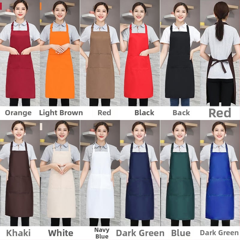 Priekšauts no auduma, bez piedurknēm, pret netīrumiem, ūdensnecaurlaidīgs un eļļas atgrūdošs, ar logotipa druku (bez piedurknēm; audums; pret netīrumiem; ūdensnecaurlaidīgs; logotipa druka)