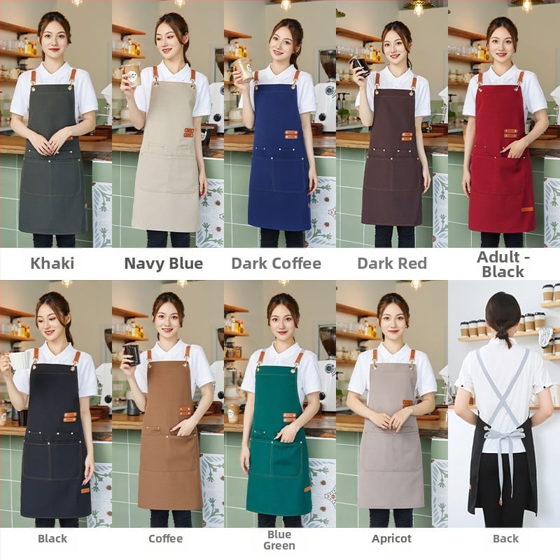 Priekšauts no auduma, bez piedurknēm, pret netīrumiem, ūdensnecaurlaidīgs un eļļas atgrūdošs, ar logotipa druku (bez piedurknēm; audums; pret netīrumiem; ūdensnecaurlaidīgs; logotipa druka)