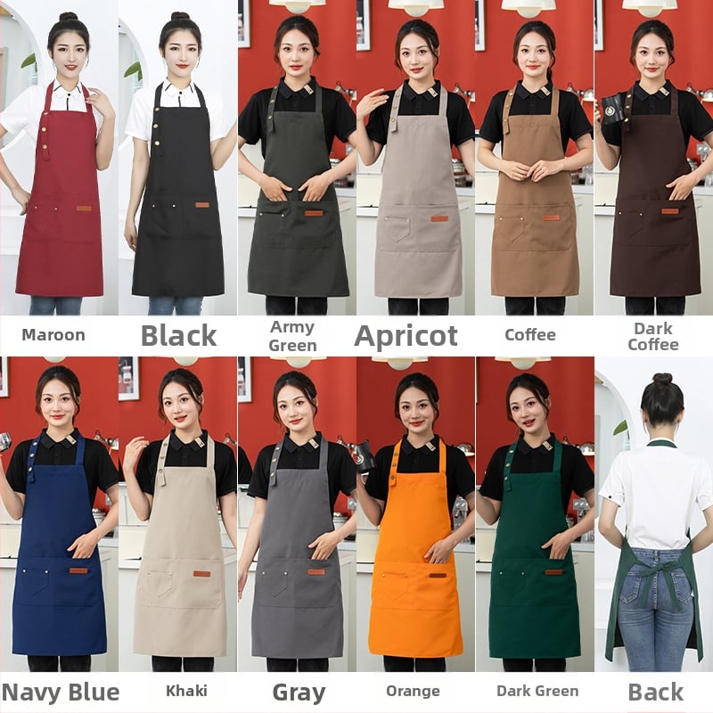 Priekšauts no auduma, bez piedurknēm, pret netīrumiem, ūdensnecaurlaidīgs un eļļas atgrūdošs, ar logotipa druku (bez piedurknēm; audums; pret netīrumiem; ūdensnecaurlaidīgs; logotipa druka)