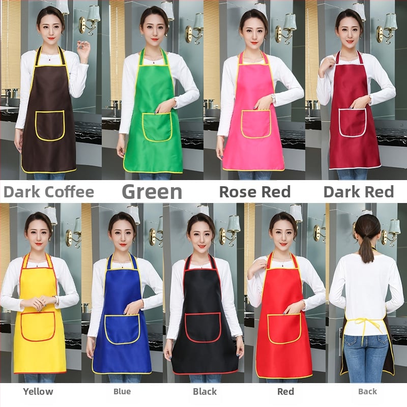 Priekšauts no auduma, bez piedurknēm, pret netīrumiem, ūdensnecaurlaidīgs un eļļas atgrūdošs, ar logotipa druku (bez piedurknēm; audums; pret netīrumiem; ūdensnecaurlaidīgs; logotipa druka)