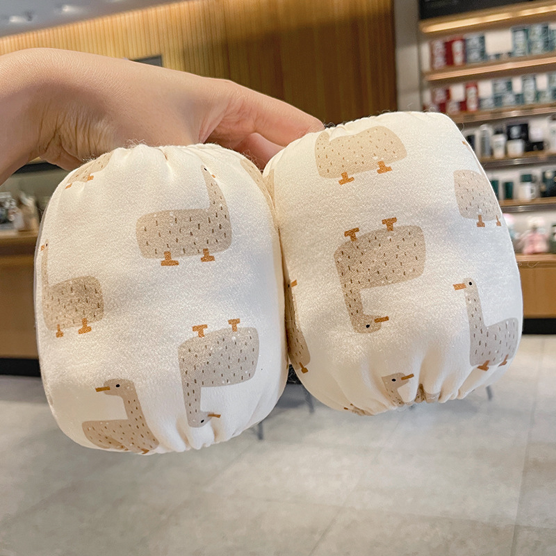 Vaikų antišpurvų rankovės — karikatūrinis raštas ant audinio, siuvinėjimas, žiemai, pavasariui ir rudeniui