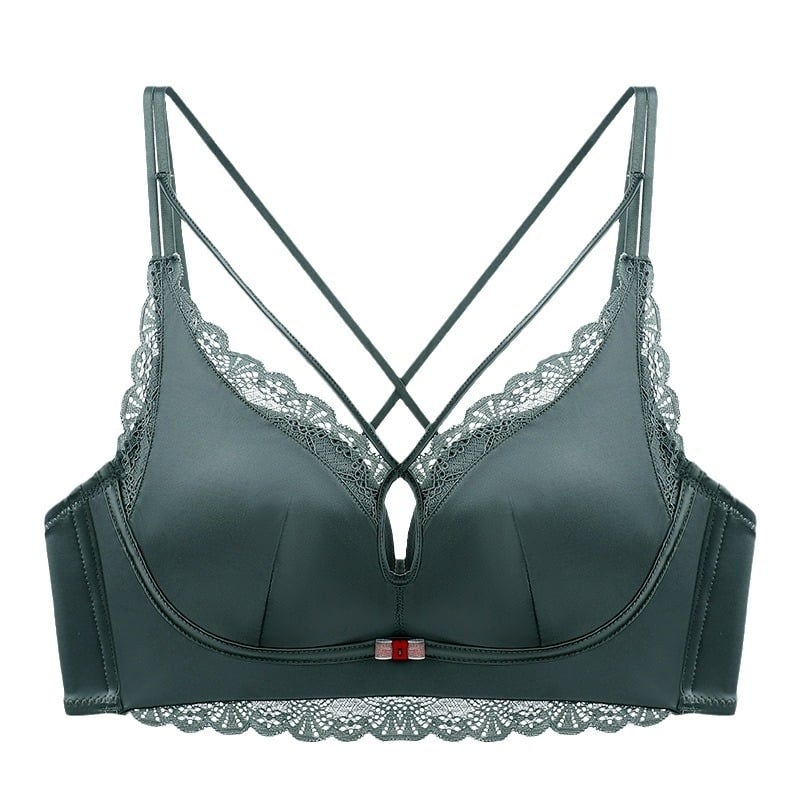 Push-Up melltartó nejlonból 5 cm párnázással, 3/4 kosár, hátsó négy sor csattal, fixált dupla vállpántok