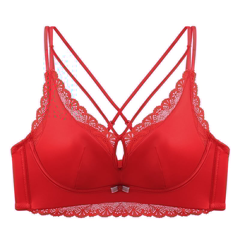 Push-Up melltartó nejlonból 5 cm párnázással, 3/4 kosár, hátsó négy sor csattal, fixált dupla vállpántok