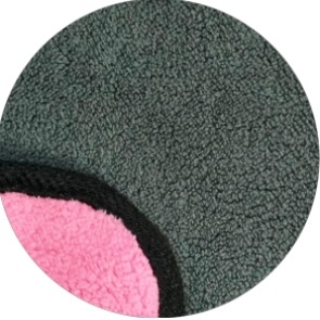 Automobilių valymo skiautė, dvigubo koralo flekso sluoksnis, 600gsm, poliesterio pluoštas, paprasta pynė