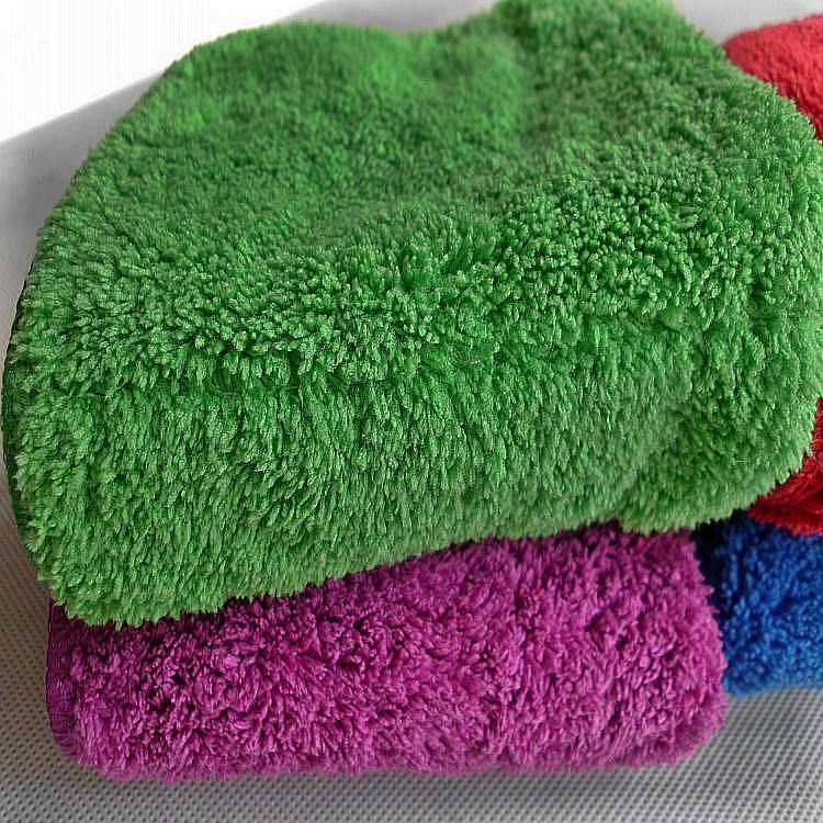 Automobilių valymo skiautė, dvigubo koralo flekso sluoksnis, 600gsm, poliesterio pluoštas, paprasta pynė