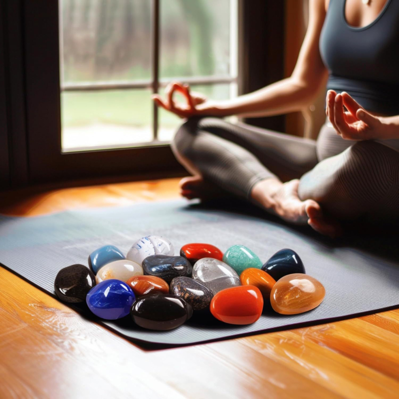 Kristāla neapstrādāti akmeņi kā dekoratīvi rotājumi, dabiska amatniecība, ģeometriska forma, lielapjoma iepakojums