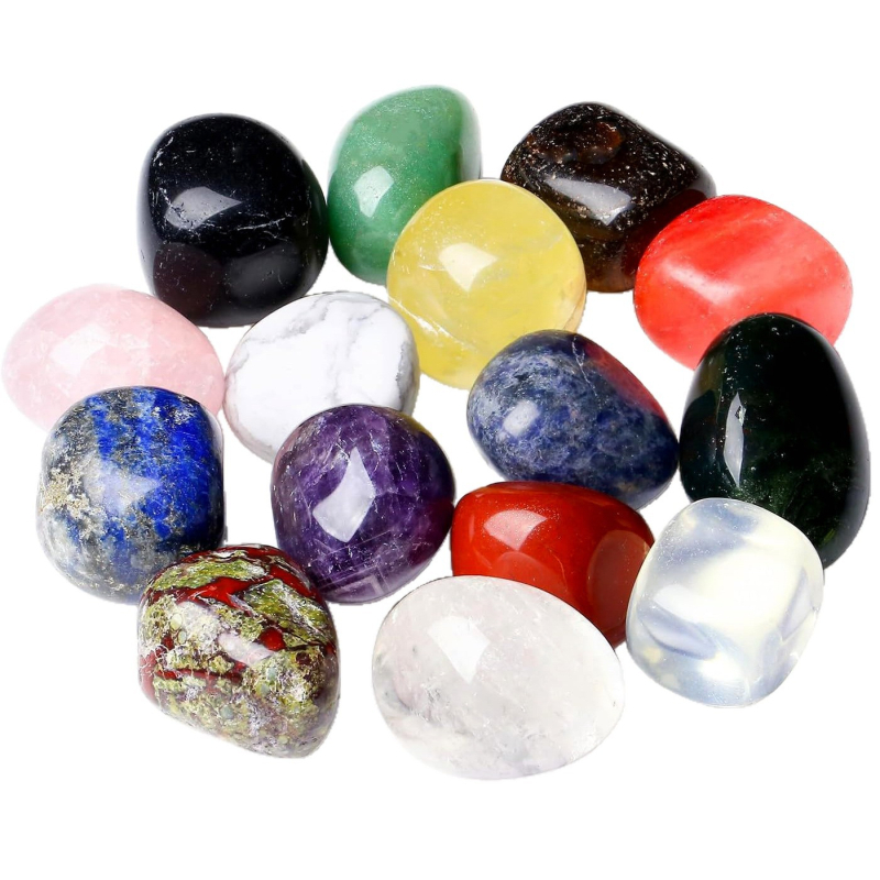 Kristāla neapstrādāti akmeņi kā dekoratīvi rotājumi, dabiska amatniecība, ģeometriska forma, lielapjoma iepakojums