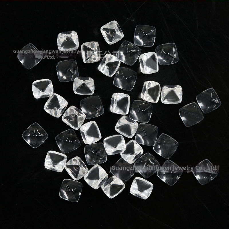 Gredzens ar Sugar Tower formu no dabīgā akmens, skaidrība VVS, S925 sudraba ielikums, pielāgojams