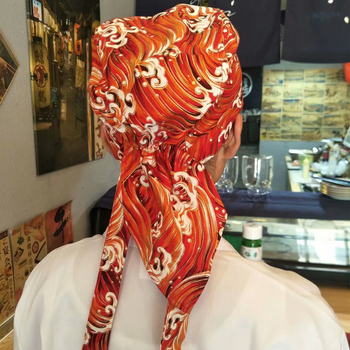 Японски стил кухненска работна шапка, унисекс, памучна, куполна корона, козирка с лого, персонализирана обработка