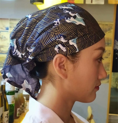 Японски стил кухненска работна шапка, унисекс, памучна, куполна корона, козирка с лого, персонализирана обработка