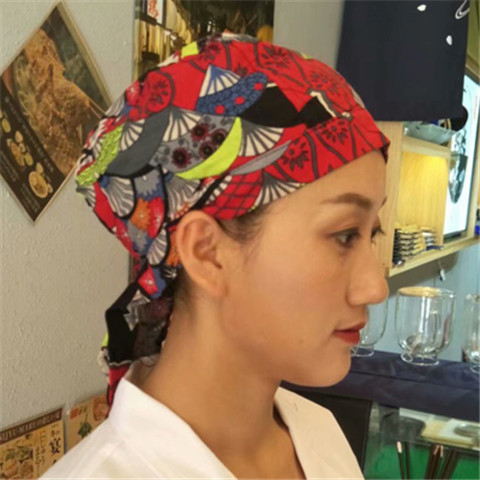 Японски стил кухненска работна шапка, унисекс, памучна, куполна корона, козирка с лого, персонализирана обработка