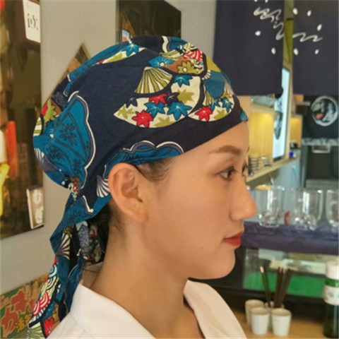 Японски стил кухненска работна шапка, унисекс, памучна, куполна корона, козирка с лого, персонализирана обработка