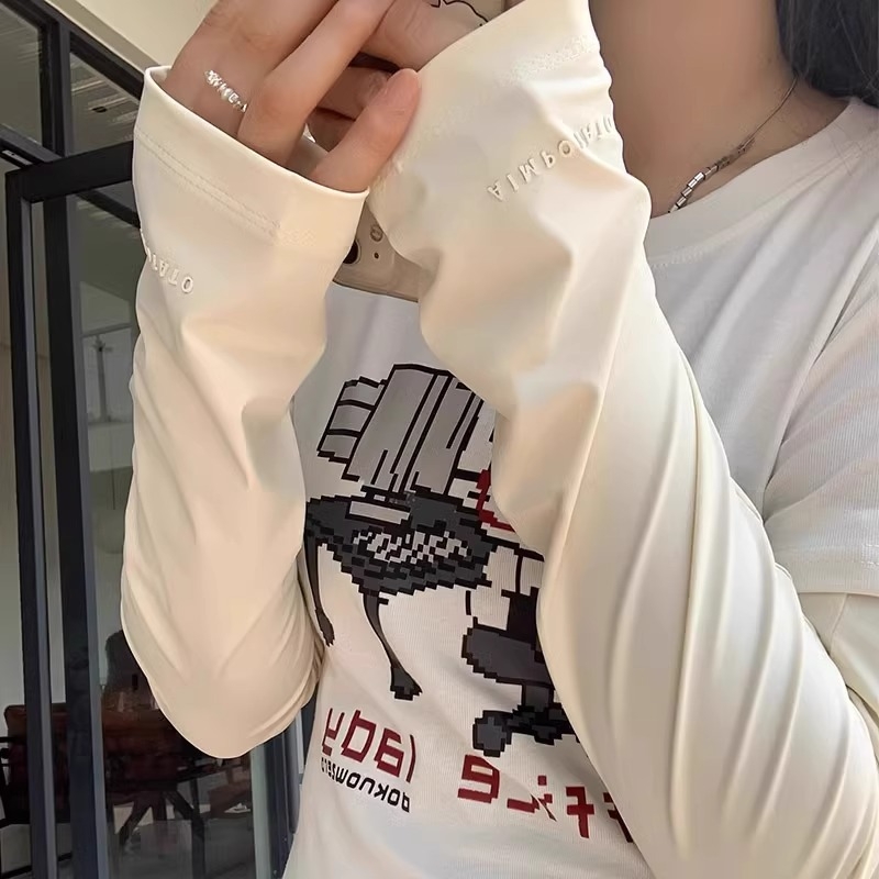 Ice Silk rukavi za sunčevu zaštitu, unisex, dugi, podesivi, široki kroj, za vožnju i biciklizam