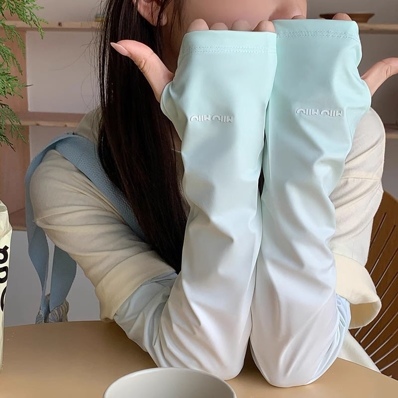 Ice Silk rukavi za sunčevu zaštitu, unisex, dugi, podesivi, široki kroj, za vožnju i biciklizam