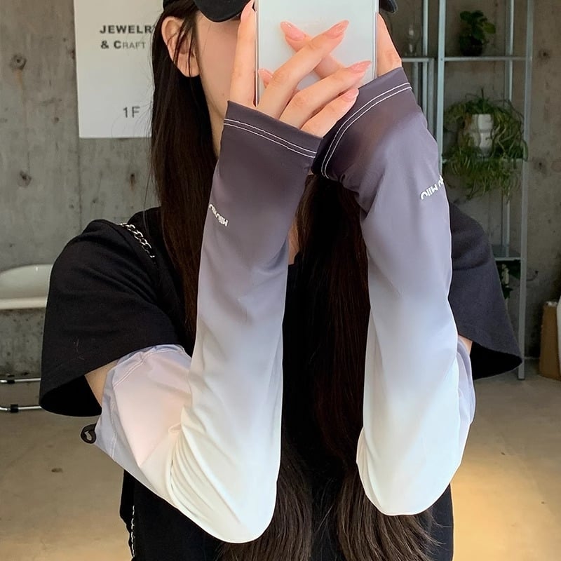 Ice Silk rukavi za sunčevu zaštitu, unisex, dugi, podesivi, široki kroj, za vožnju i biciklizam