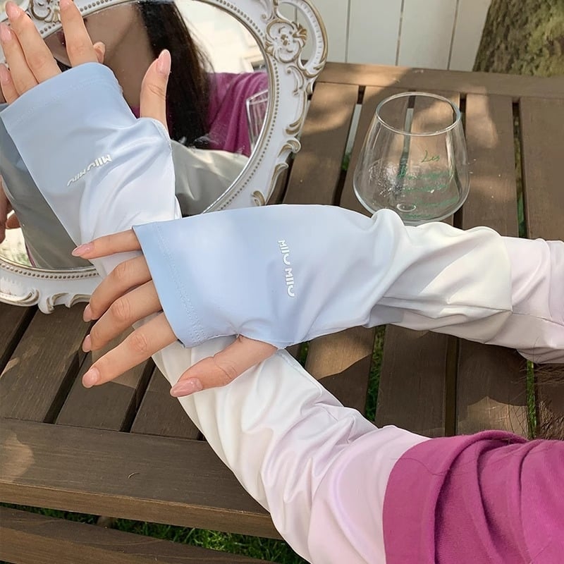 Ice Silk rukavi za sunčevu zaštitu, unisex, dugi, podesivi, široki kroj, za vožnju i biciklizam