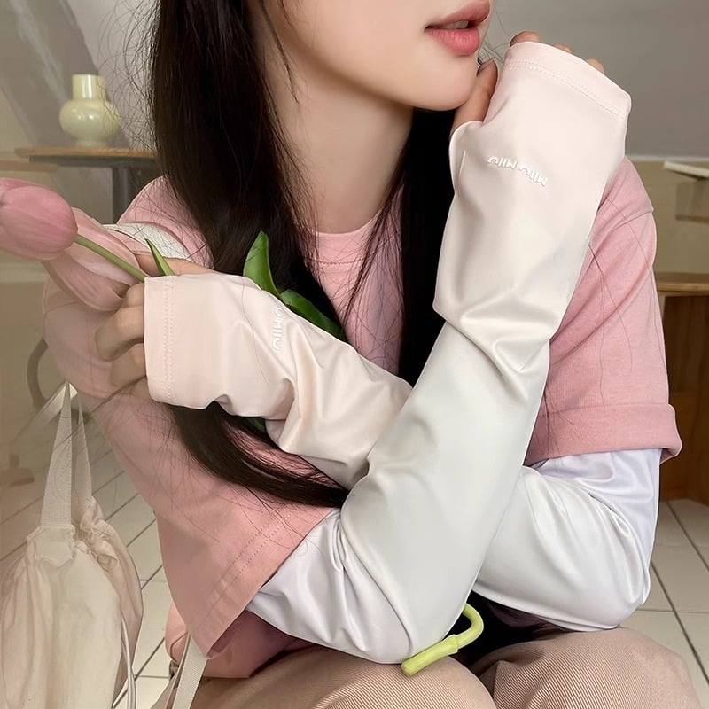 Ice Silk rukavi za sunčevu zaštitu, unisex, dugi, podesivi, široki kroj, za vožnju i biciklizam