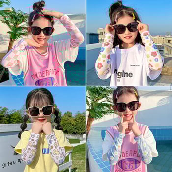 Dječje UV zaštitne podlaktijske rukavice od Ice Silk, 100% poliester, lagane, za ljeto na otvorenom