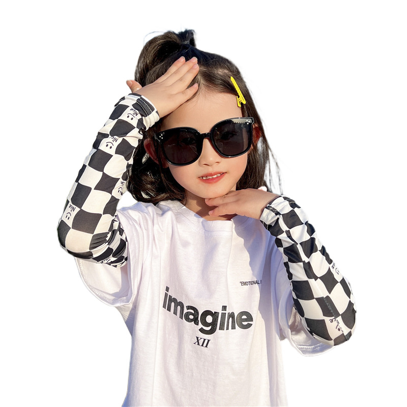 Dječje UV zaštitne podlaktijske rukavice od Ice Silk, 100% poliester, lagane, za ljeto na otvorenom