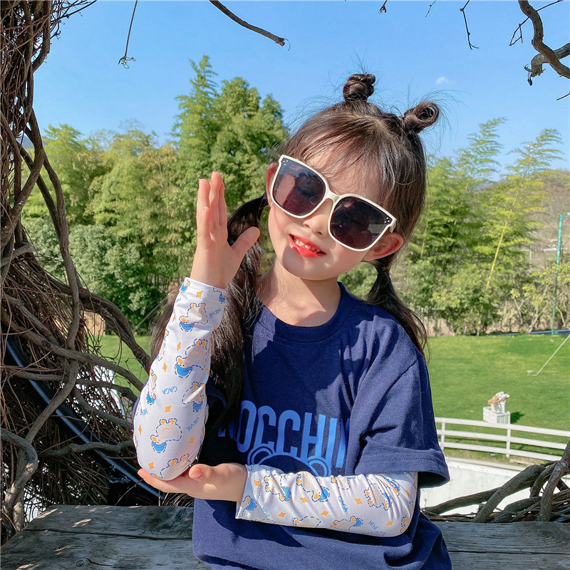 Dječje UV zaštitne podlaktijske rukavice od Ice Silk, 100% poliester, lagane, za ljeto na otvorenom