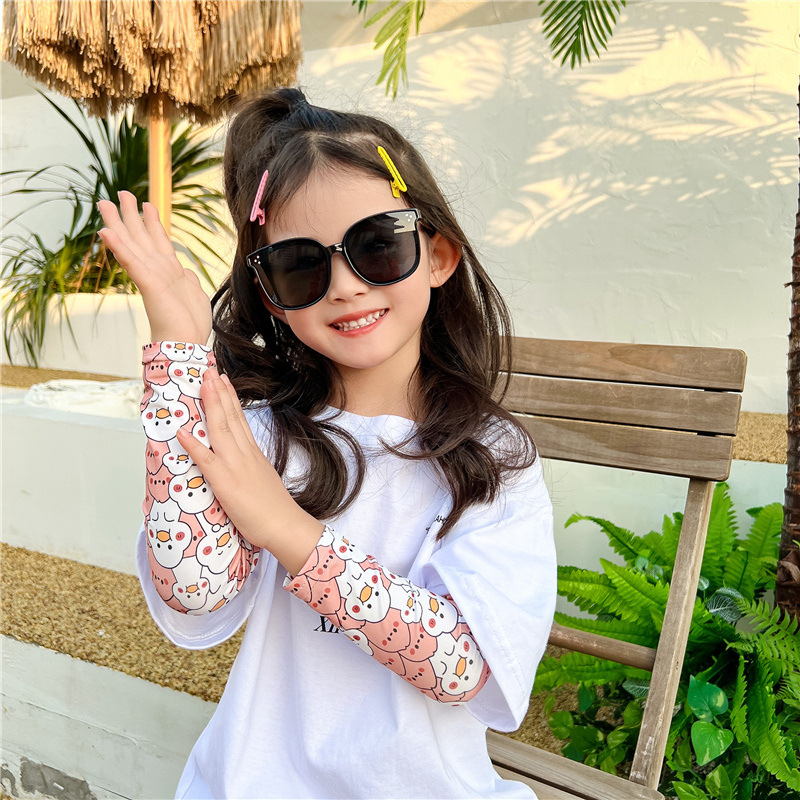 Dječje UV zaštitne podlaktijske rukavice od Ice Silk, 100% poliester, lagane, za ljeto na otvorenom