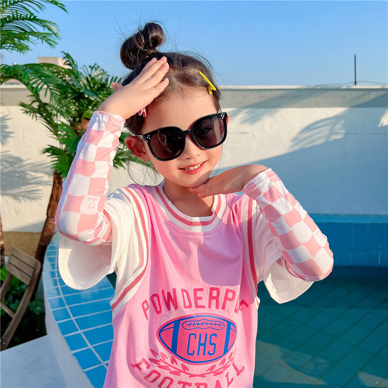 Dječje UV zaštitne podlaktijske rukavice od Ice Silk, 100% poliester, lagane, za ljeto na otvorenom