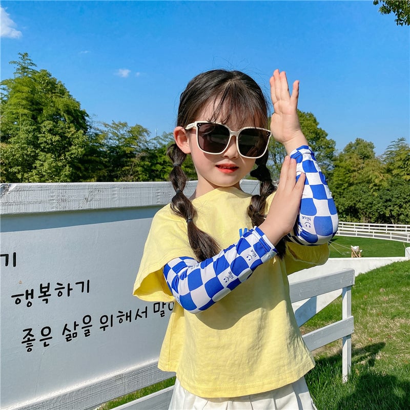 Dječje UV zaštitne podlaktijske rukavice od Ice Silk, 100% poliester, lagane, za ljeto na otvorenom