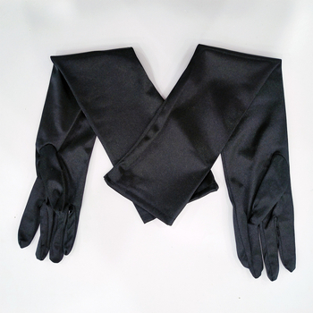 Булчински сатенени дълги ръкавици, ретро стил, минималистичен дизайн, женски, подходящи за всички сезони