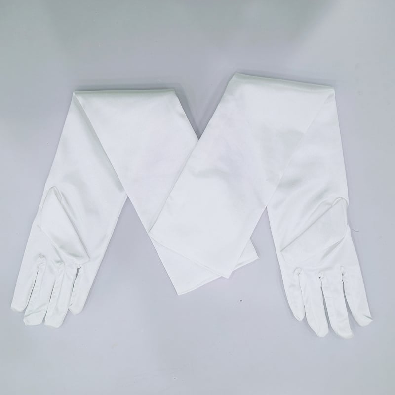 Булчински сатенени дълги ръкавици, ретро стил, минималистичен дизайн, женски, подходящи за всички сезони